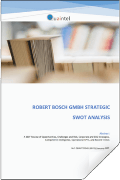 Cover ROBERT BOSCH GMBH STRATEGIC SWOT ANALYSIS