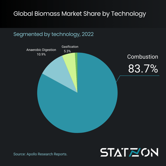 Infogrphic Global Biomass Market Share by Technology 2022